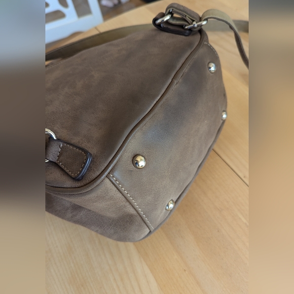 Taupe Backpack Purse (David Jones) - Picture 4 of 7